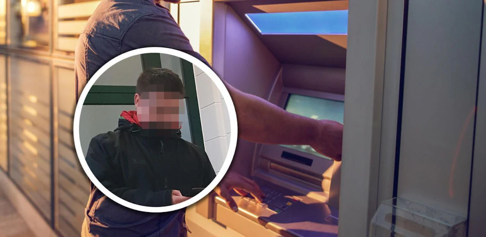 Er hob mit der Karte der Frau 1.500 Euro ab.