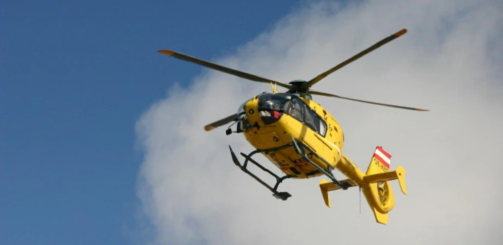 Der C2 brachte den Mann ins Spital nach Wien.