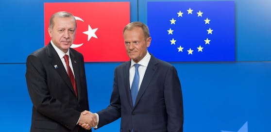 Erdogan und Tusk bei ihrem letzten Treffen im Mai