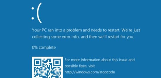 So ein Windows-Fehlerbildschirm droht, wenn eine Datei mit dem Namen "$MFT" ausgelesen wird.