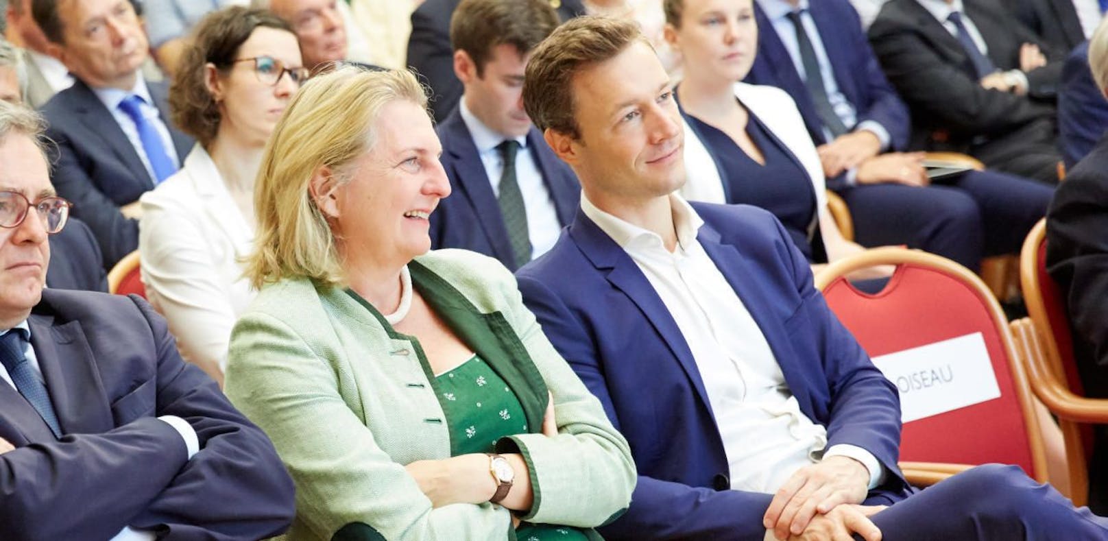 Karin Kneissl und Gernot Blümel.