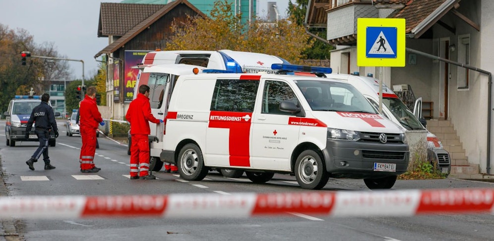 Bild vom Tatort in Lauterach.