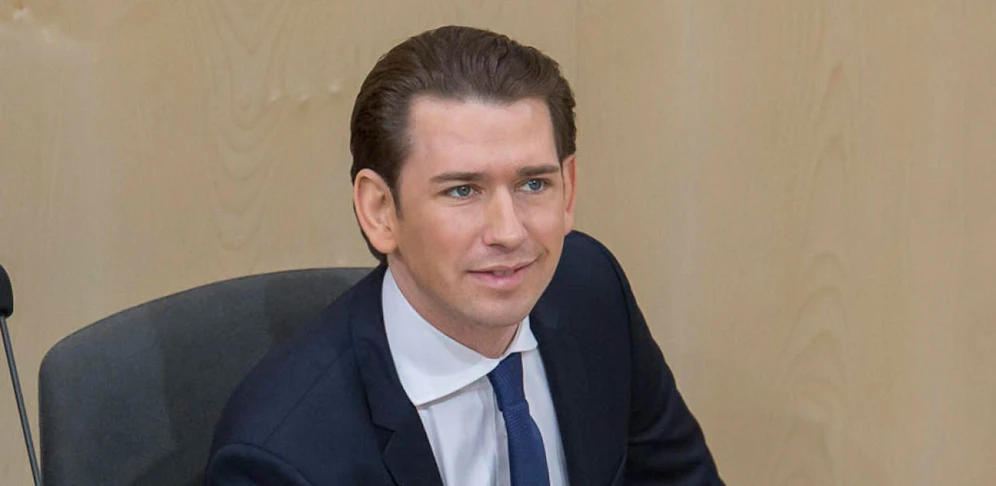 Sebastian Kurz während der Budget-Rede im Parlament.