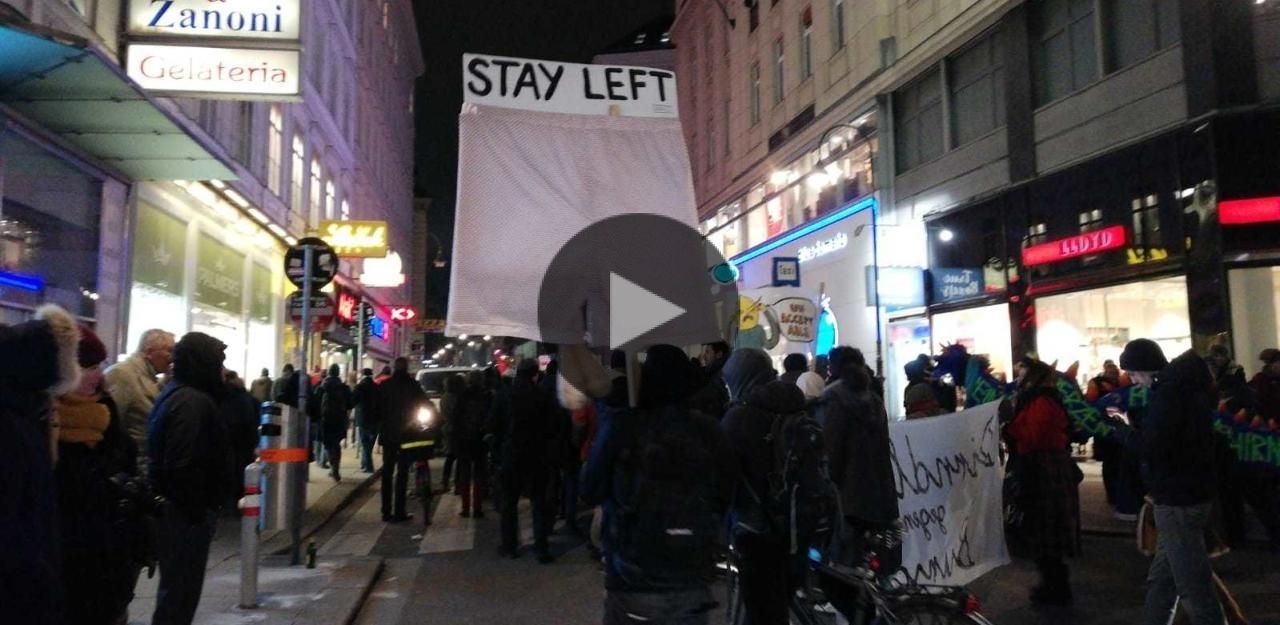 Heute.at - Ruhige Demo, skurrile Bilder dazwischen