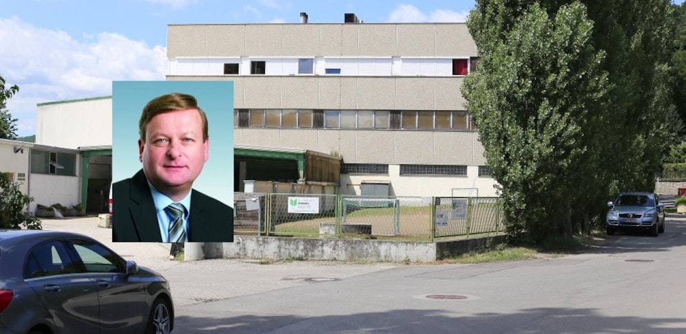 Gottfried Waldhäusl (kl. Foto) und das umstrittene Flüchtlingsheim in Purkersdorf.