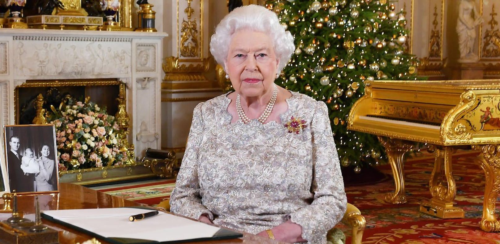 Queen Elizabeth II. bei ihrer Weihnachtsrede