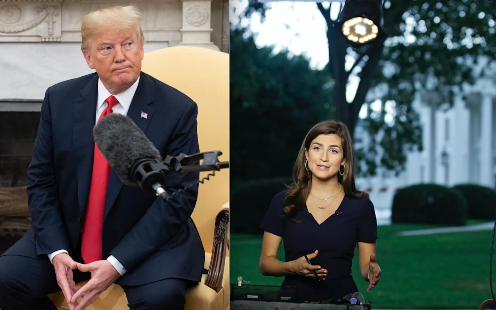 Kritische Fragen? Trump ließ CNN-Reporterin Kaitan Collins rauswerfen. 