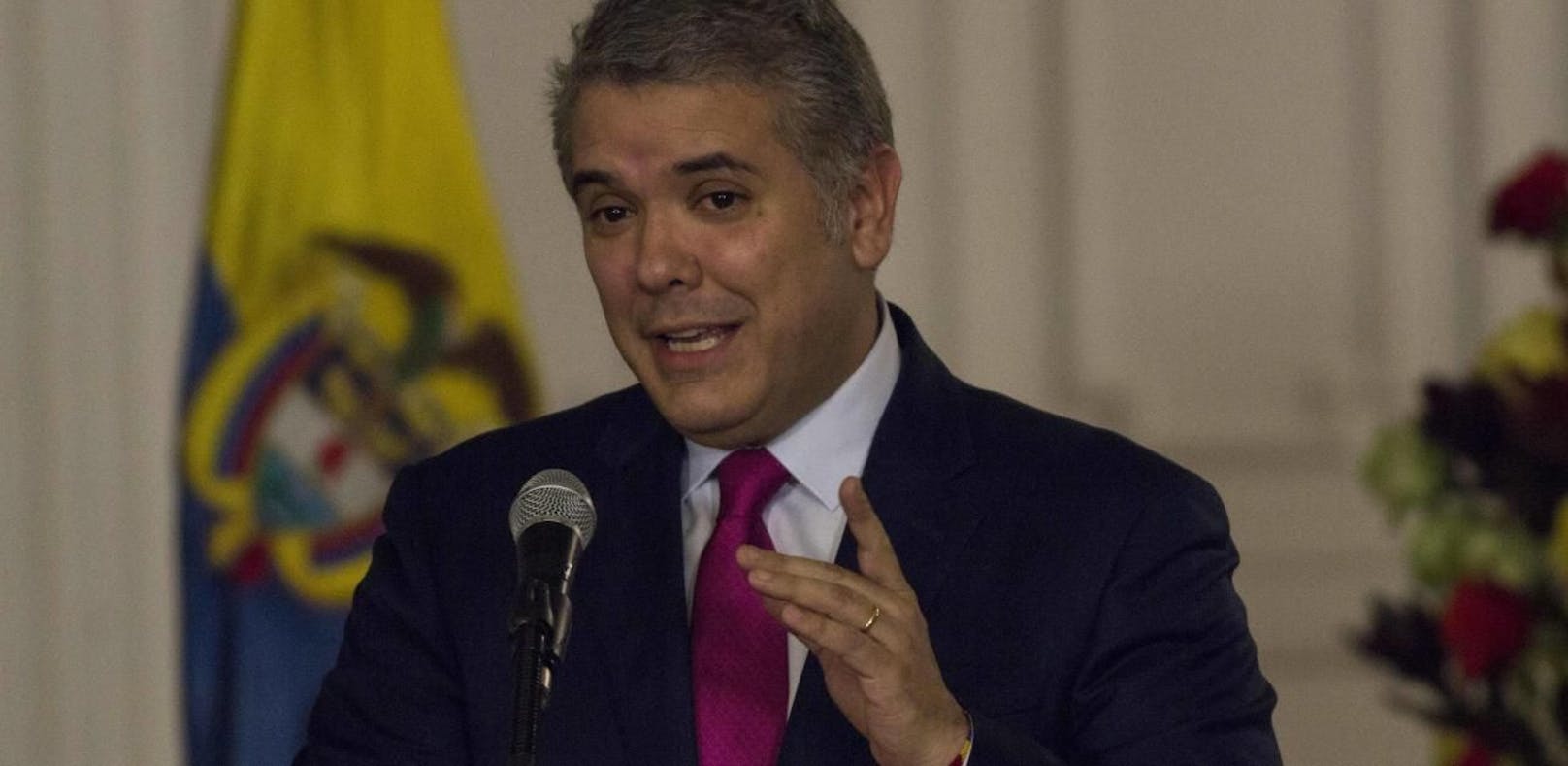 Kolumbiens Präsident Ivan Duque versprache nach dem Anschlag: &quot;Wir werden nicht ruhen, bis wir alle Täter und Drahtzieher zur Rechenschaft gezogen haben.&quot;