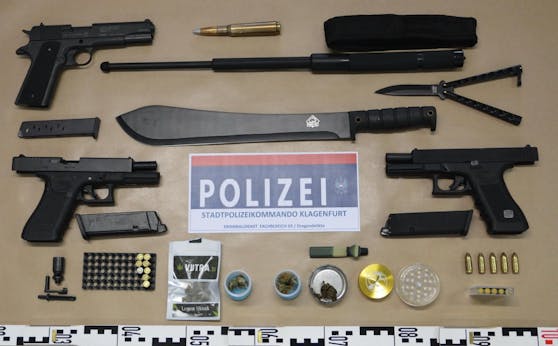 Bild: Suchtmittelvergehen und Übertretungen nach dem Waffengesetz.