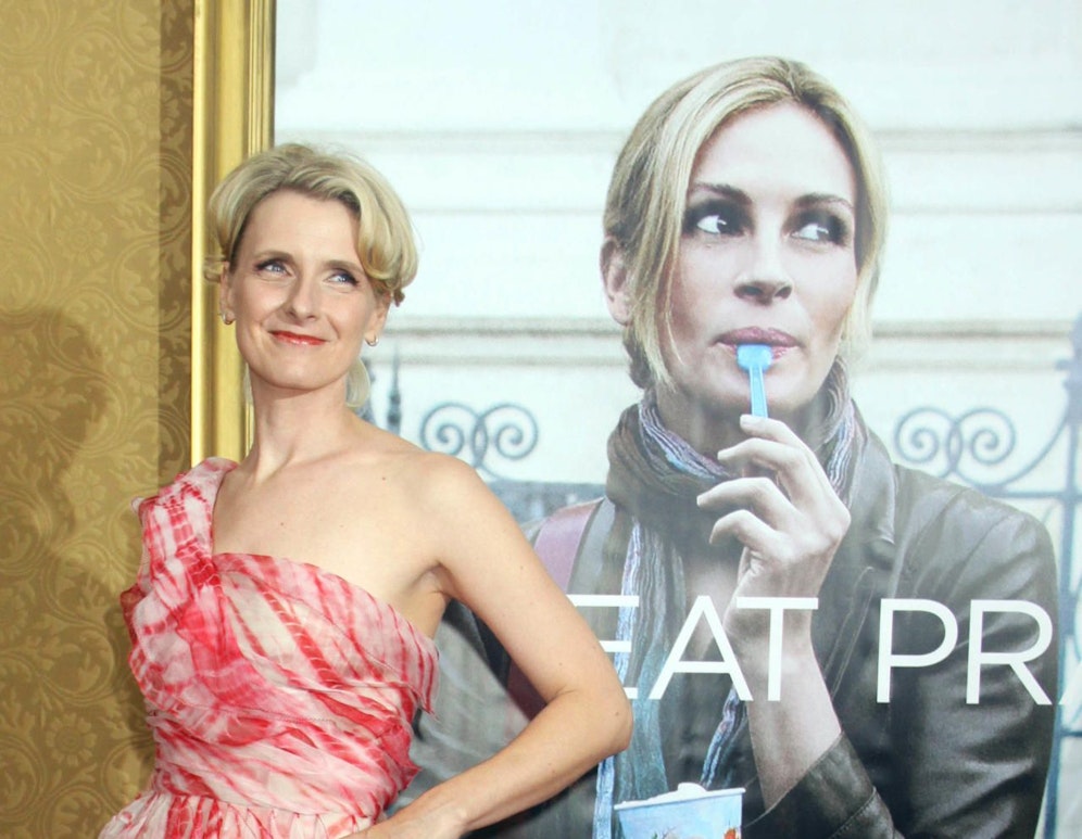 Autorin Elizabeth Gilbert bei der Filmpremiere von "Eat Pray Love" in New York