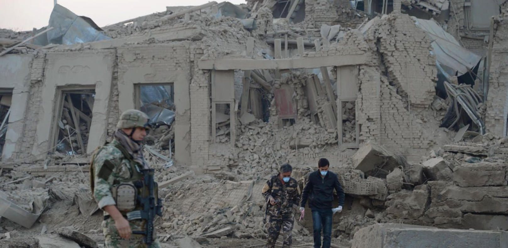 Das deutsche Konsulat in Kabul nach dem verheerenden Anschlag