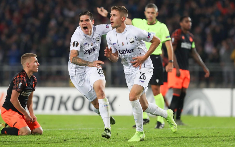 Reinhold Ranftl gegen Eindhoven. 