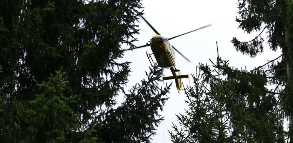 Der Verletzte wurde mit dem Hubschrauber ins Krankenhaus geflogen