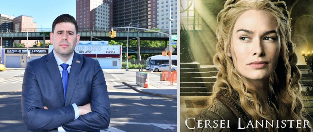 US-Politiker Steven Saperstein fordert Strafen, die "Game-of-Thrones"-Hexe Cersei Lannister in der Serie über sich ergehen lassen musste. 