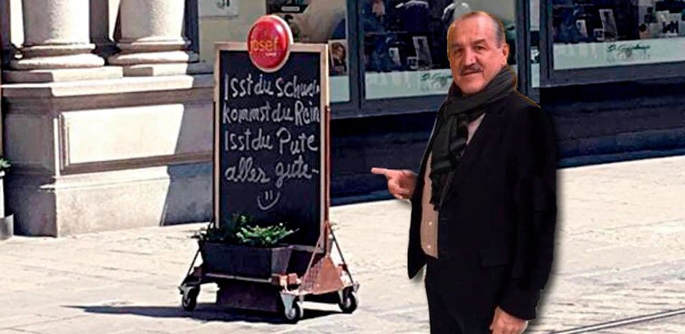 DIESES Taferl sorgt im Netz für Diskussionen. Jetzt spricht Wirt Günter Hager.