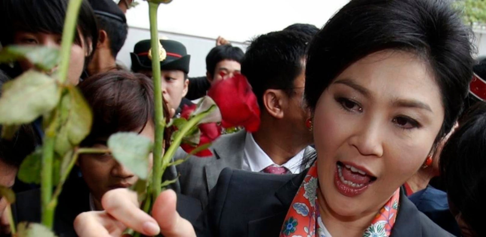 Thailands Ex-Regierungschefin Yingluck Shinawatra - ein Bild aus besseren Tagen. 