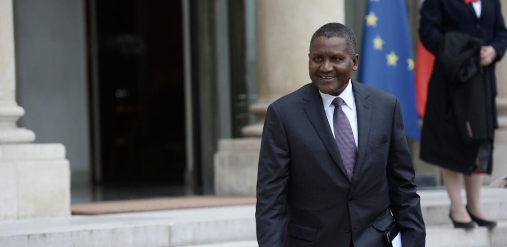 Aliko Dangote, hier bei einem Besuch im Elysee-Palast in Paris.