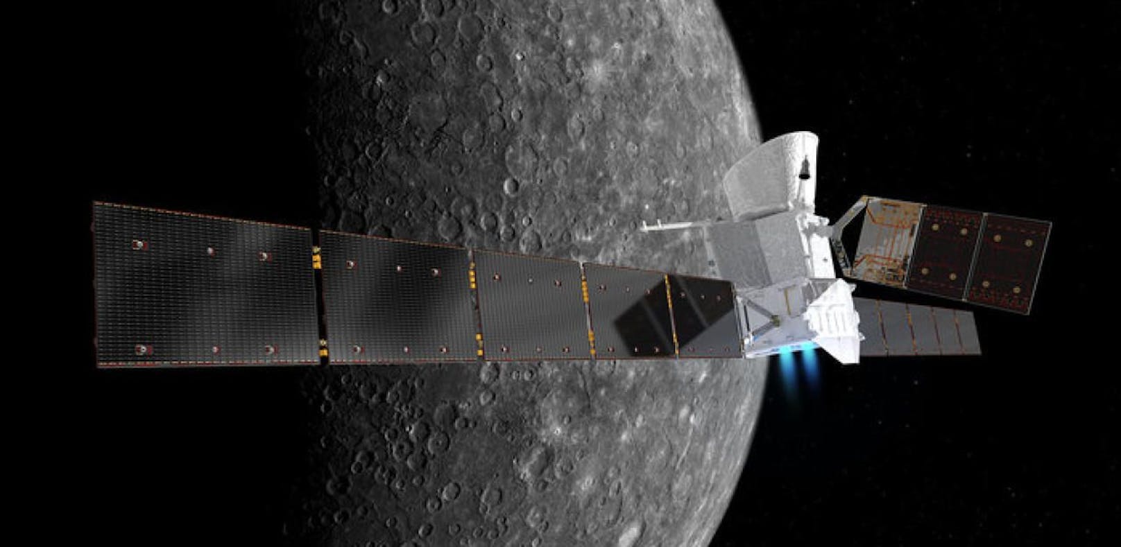 BepiColombo wird den Merkur erforschen.