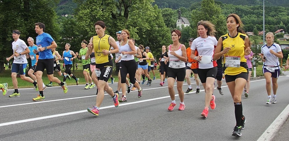 Der Alkolenker fuhr beim Mondsee Halbmarathon auf die Strecke .