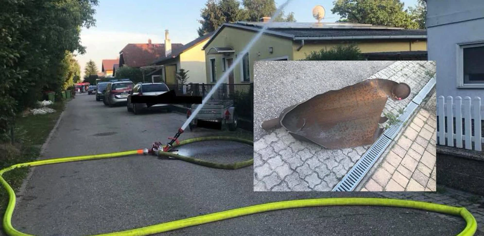 Im Feriendorf Breitensee explodierte eine alte Gasflasche. 