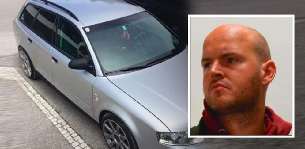 Der Mann (kl. Bild) soll dieses Auto geraubt haben. 