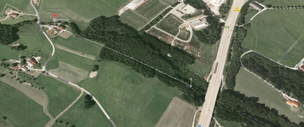 Der betrunkene Wanderer kam nach 500 Metern zu Sturz.