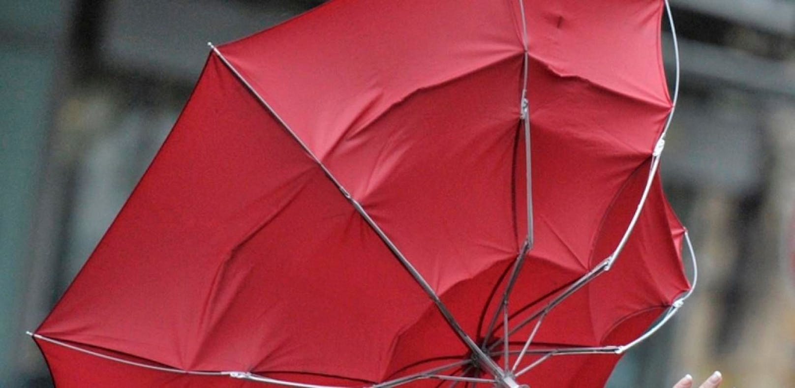 Eine 69-jährige Randaliererin holte mit ihrem Regenschirm aus (Symbolbild). 