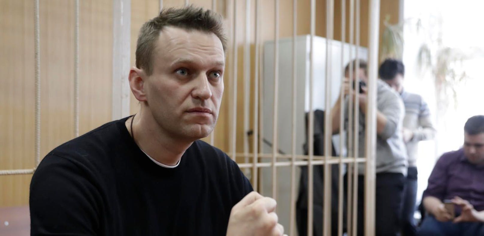 Alexei Navalny wurde am Freitag eigenen Angaben zufolge verhaftet.