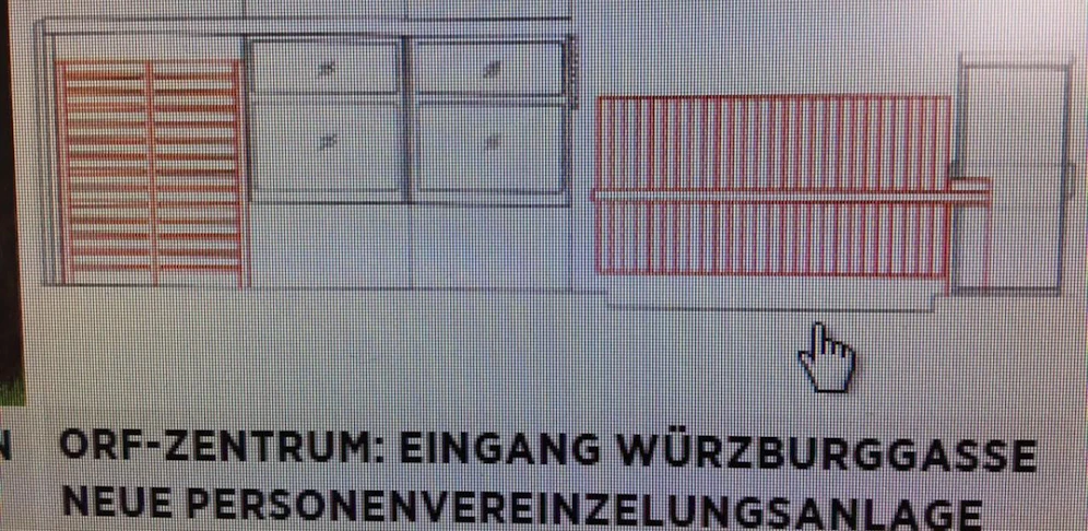 Beim ORF ist eine "Personenvereinzelungsanlage" geplant. 