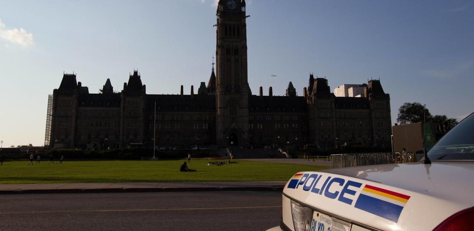 Polizei vor dem Parlament in Ottawa (Archivbild).