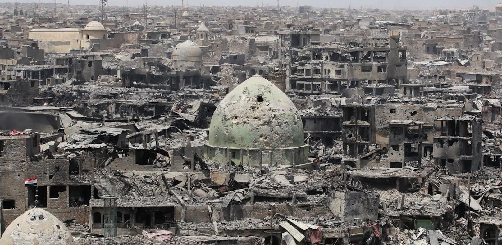 Die Stadt Mosul wurde während des Kampfes gegen den IS völlig zerstört