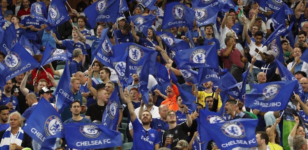 Cheslea-Fans beim Europa-League-Finale in Baku