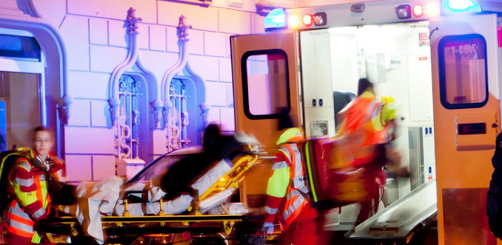 Der Verletzte musste ins Krankenhaus gebracht werden. 