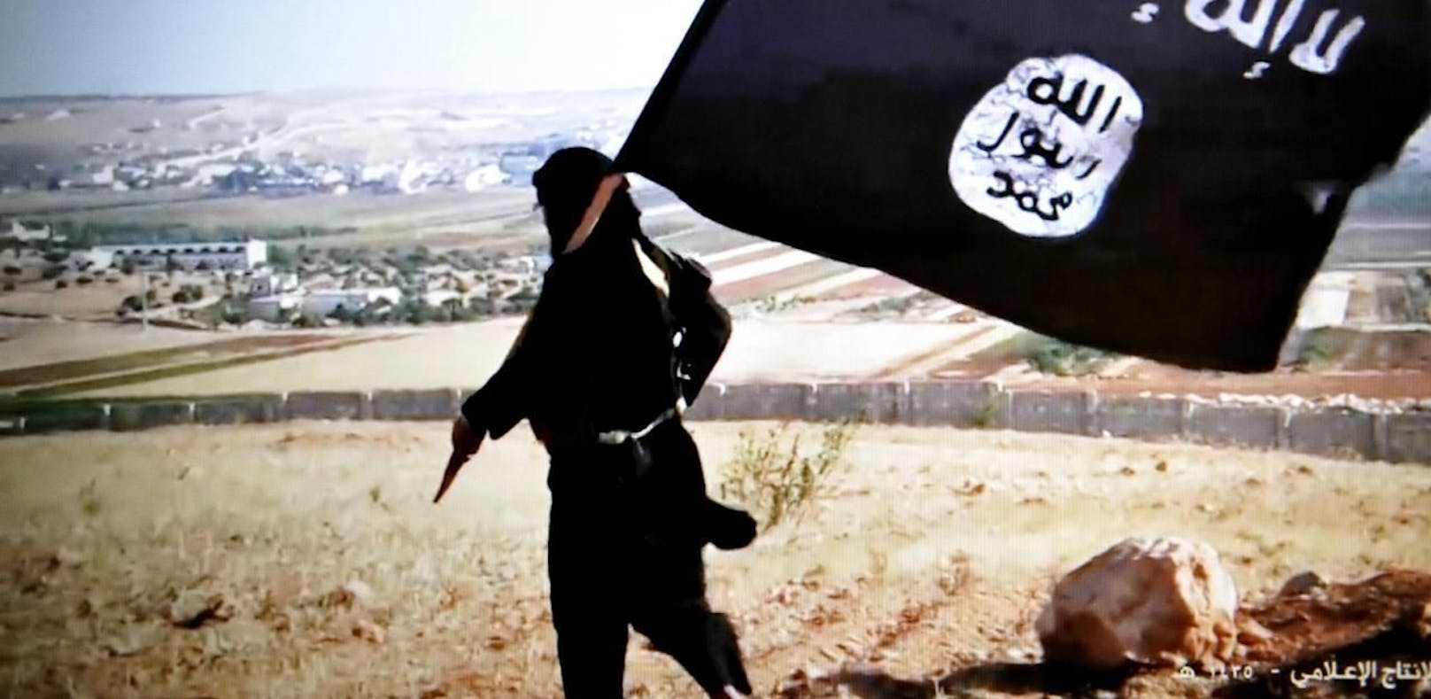 Ein Screenshot von einem Propaganda-Video des Islamischen Staates. Archivbild, 2014.