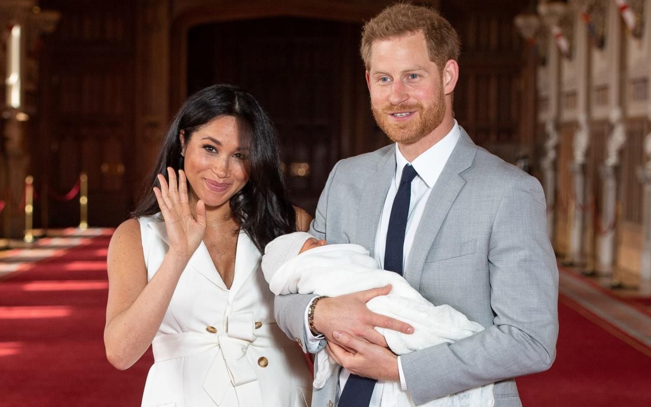 Meghan mit Harry und Baby Archie.