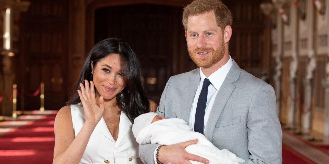 Meghan mit Harry und Baby Archie.