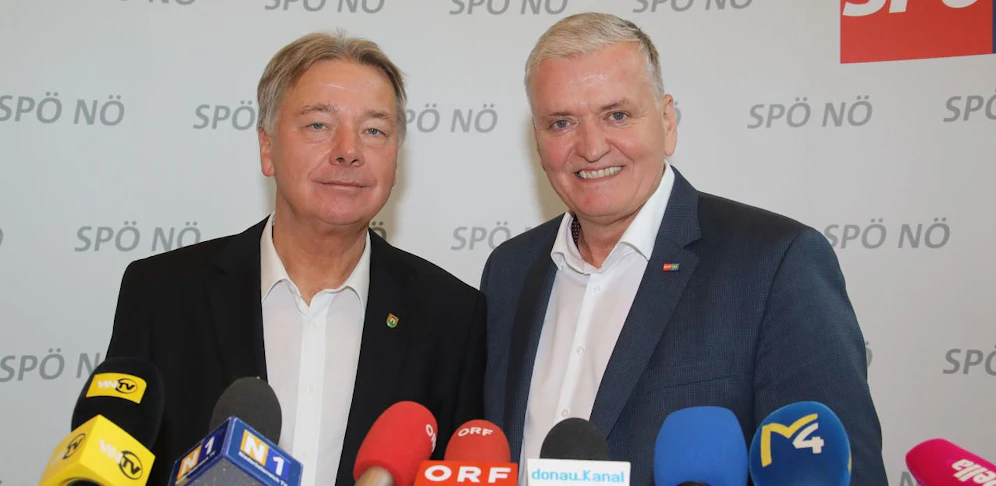 Klubobmann Alfredo Rosenmaier und Landesrat Franz Schnabl (v.l.)