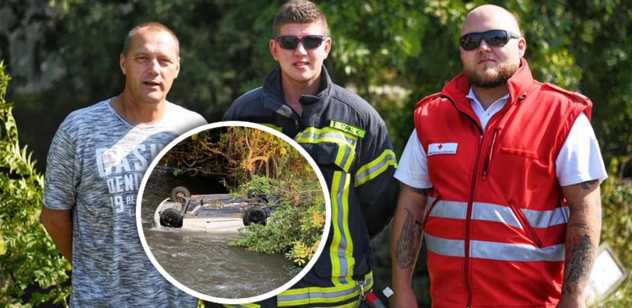 Heute.at - Diese drei Helden retteten Unfallopfer vor Ertrinken