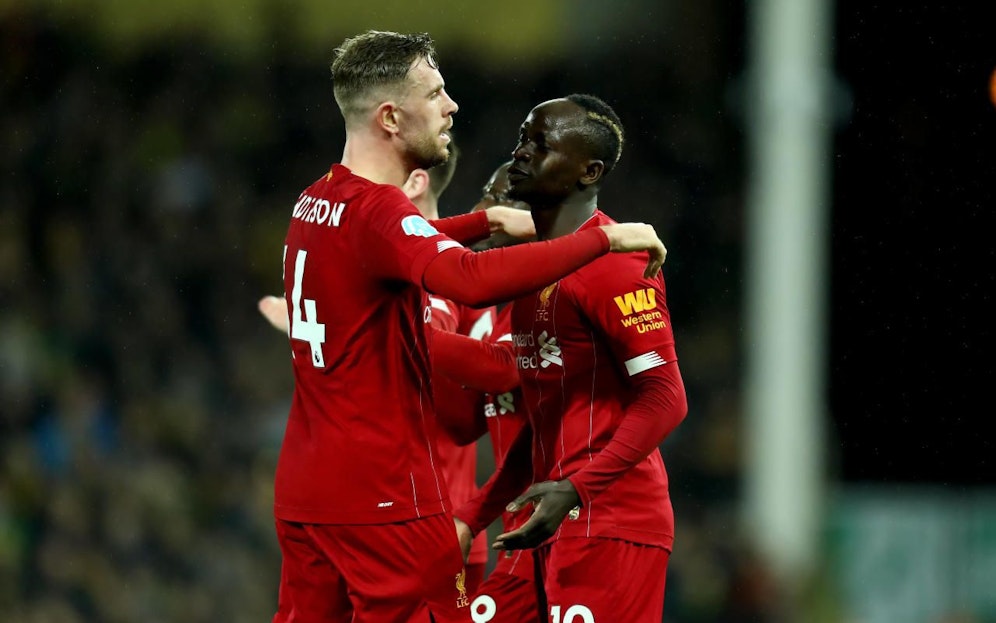 Sadio Mane bejubelt den Siegtreffer.