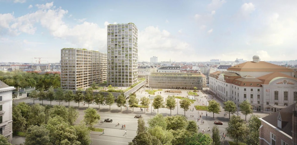 Heumarkt-Projekt: So soll das Areal des Eislaufvereins künftig aussehen.