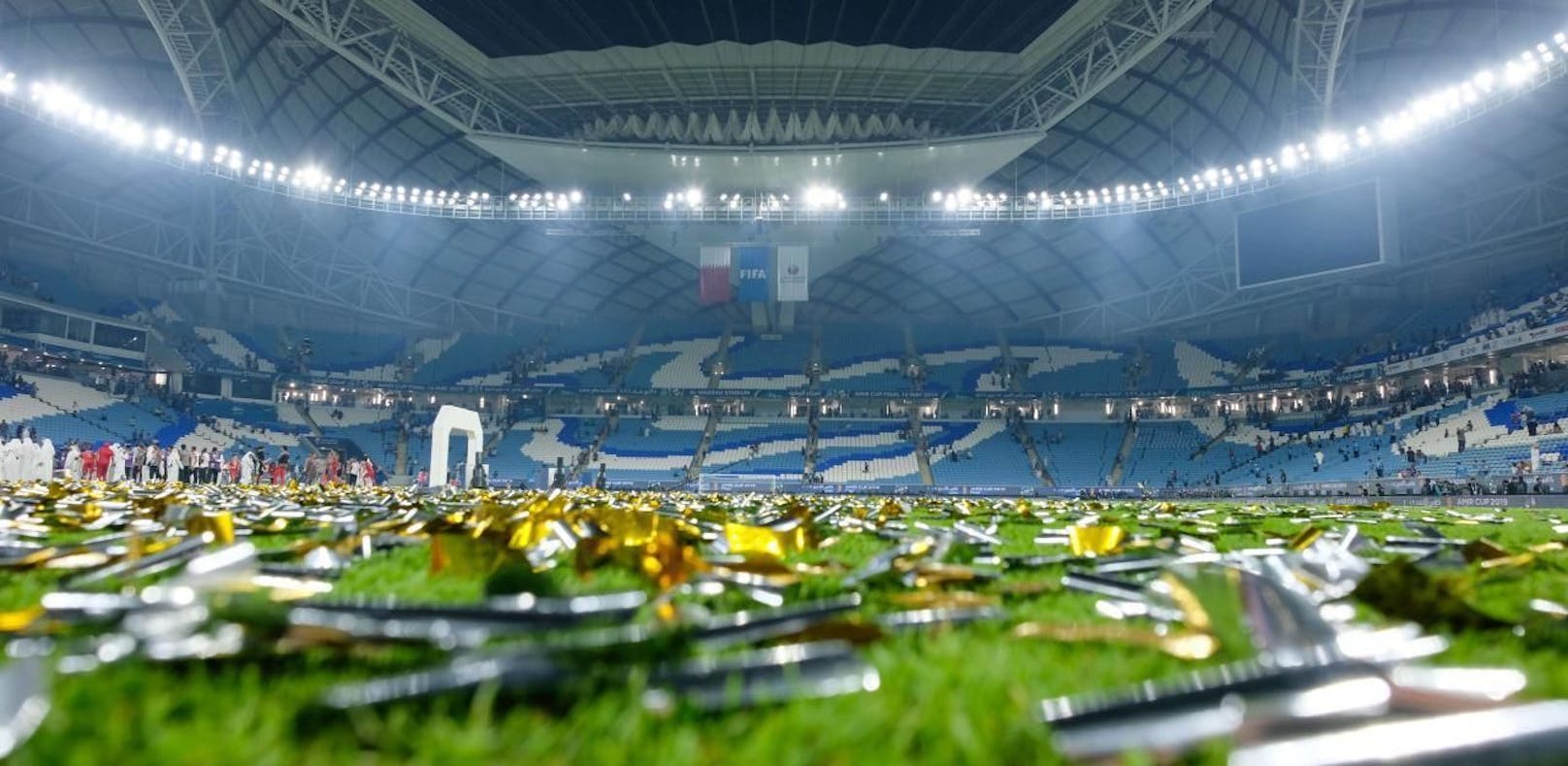 Das Al Wakrah Stadium in Katar ist schon bereit für die WM