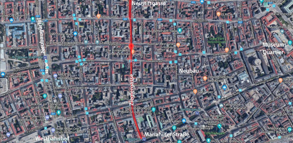 Zieglergasse wird zur Baustelle. 
