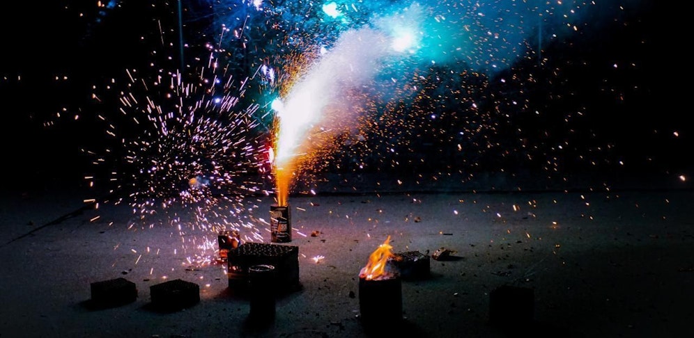 Das Feuerwerk auf der Hochzeit geriet außer Kontrolle.