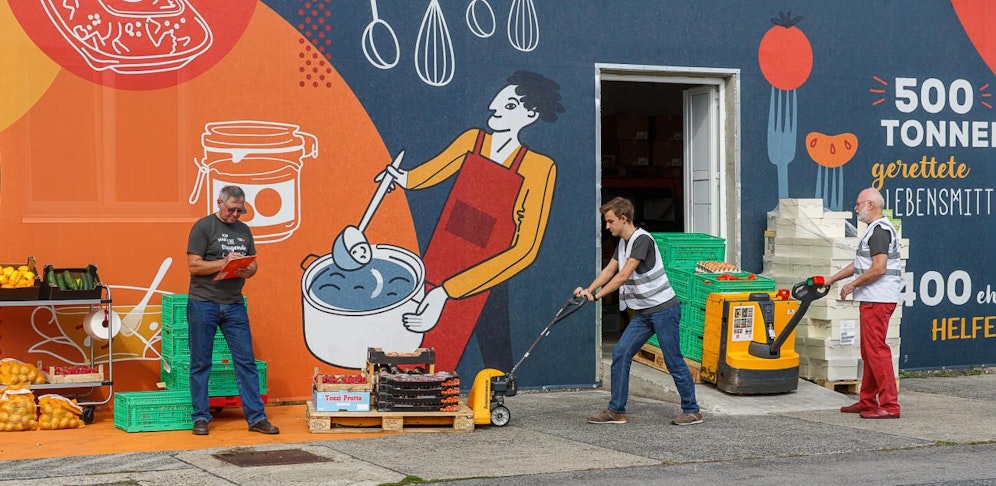 2022 konnte die Wiener Tafel fast 900 Tonnen Lebensmittel retten.