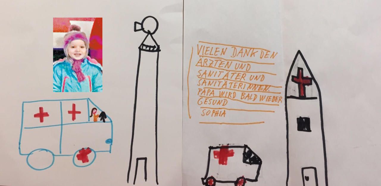 Heute.at - So süß dankte Sophia (5) den Rettern ihres Vaters