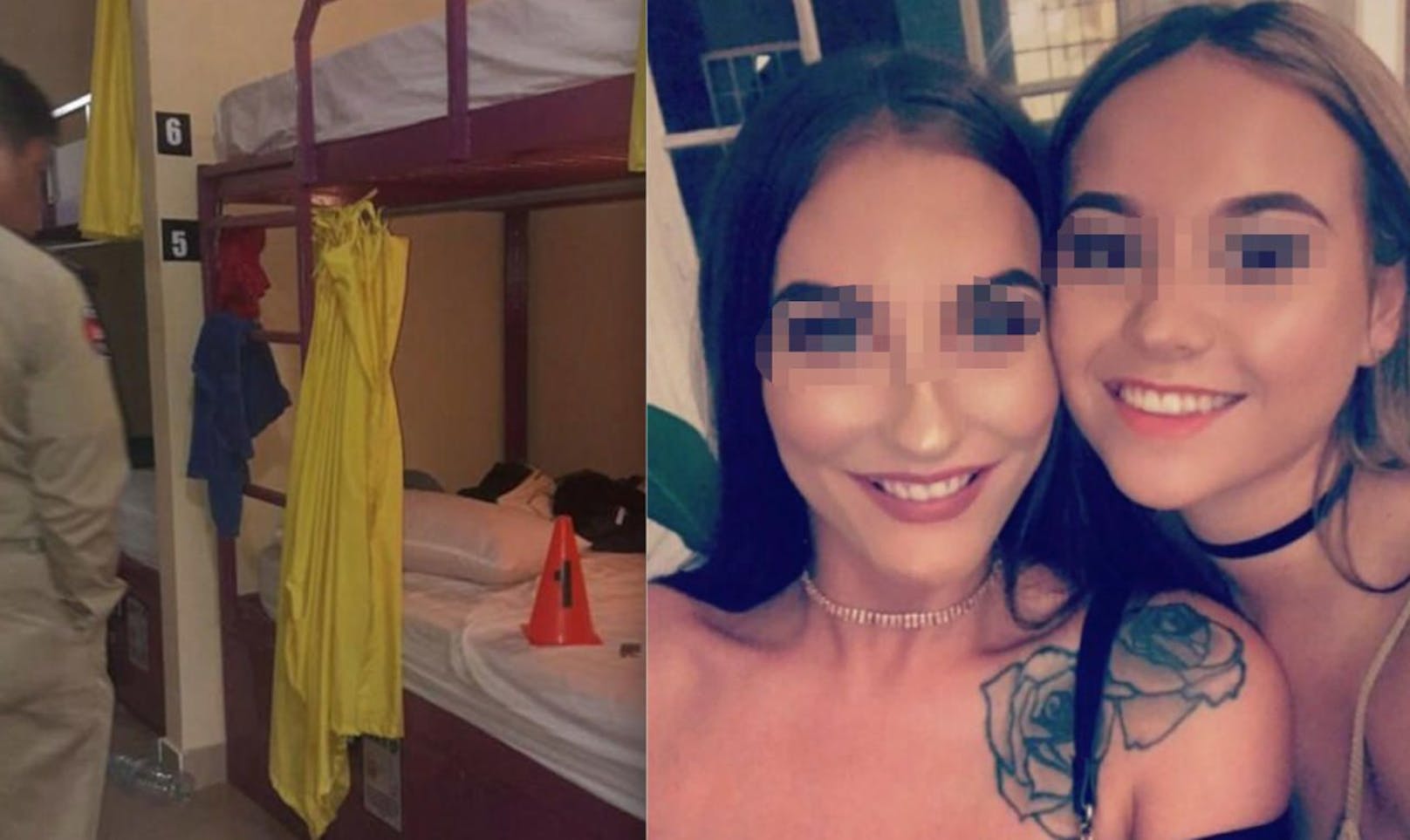Rätsel um Natalie S. (22, li.) und ihre Freundin Abbey (27): Sie wurden tot in ihrem Hostel-Bett in Kambodscha entdeckt. 