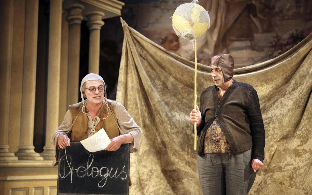 Rainer Frieb und Thomas Bauer bei der Fotoprobe von William Shakespeares Ein Sommernachtstraum / A Midsummer Night s Dream im Volkstheater Wien am 23.04.2015 (Bild: Imago stock&people)