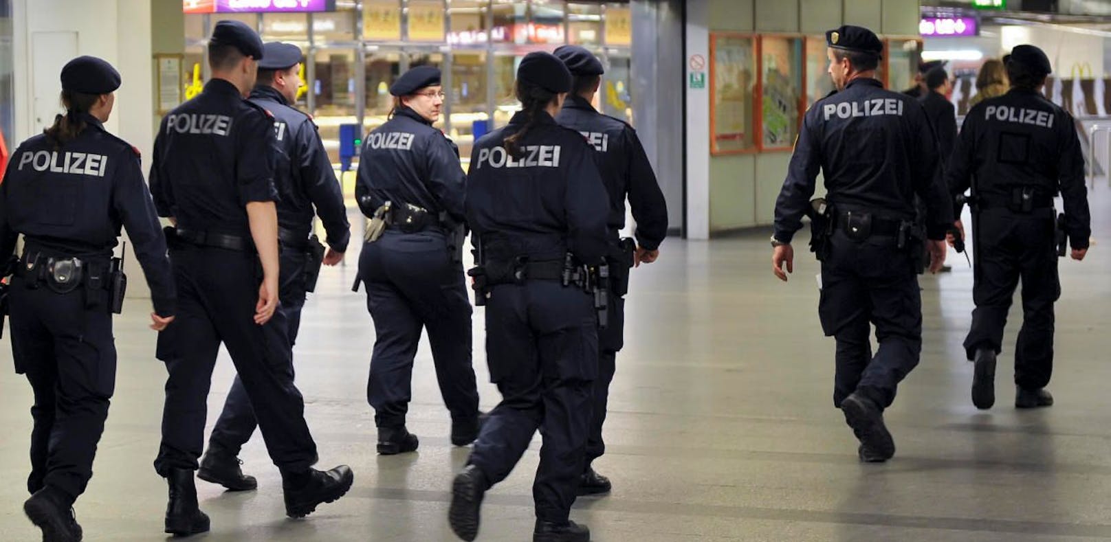 Vier Polizisten wurden in Wien verletzt (Symbolbild).