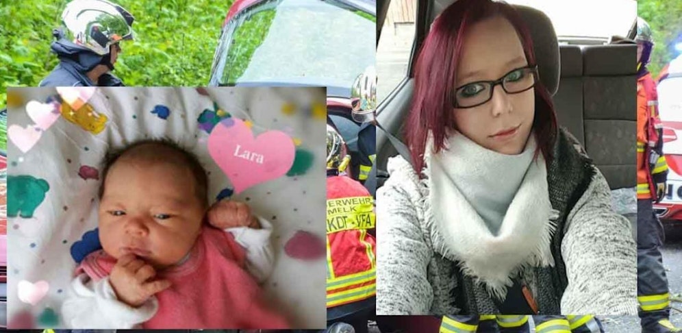 Die süße Lara (li.) ist wohlauf nach dem Baum-Crash der Mama (re.)