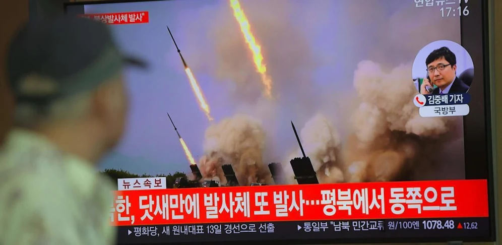 Aus dem Archiv: Nordkoreas Raketentest im Fernsehen.